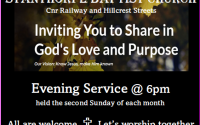 We now have an evening service!