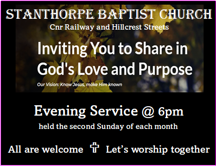 We now have an evening service!